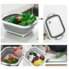 GENERICO - Tabla de picar multifuncional 3 en 1 plegable grande y calidad