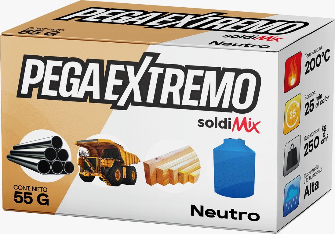 Soldadura Industrial en Frio Pega Extremo x 55gr - Neutro