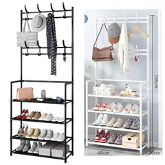 OEM - Rack Colgador Zapatera de 4Niveles de Metal