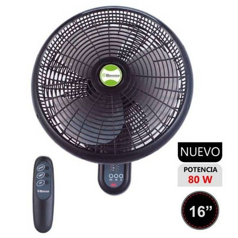 Ventilador de Pared Control Remoto BK-8210PD