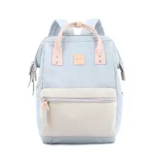 HIMAWARI - - Mochila escolar o de viaje porta Laptop H1881-2 Celeste y Gris