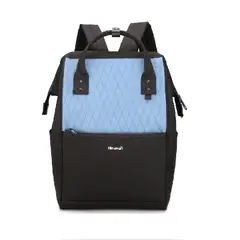 HIMAWARI - - Mochila escolar o de viaje porta Laptop Azul y Negro