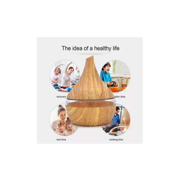 Humidificador ultrasonico mini difusor vapor 300ml aromaterapia