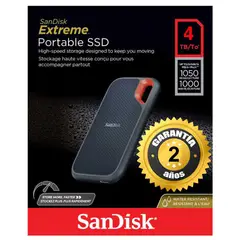 SANDISK - Disco ssd externo e61 extreme 4tb portable 1050mbs