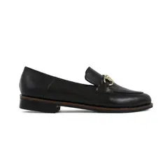 M'ANDINA - Mocasines de Cuero Chantal Negro