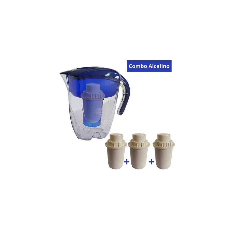 Jarra alcalina azul 3.5 litros + 3 filtros