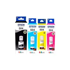 EPSON - Tinta 504 colores y negro l4160 l4260 l6171 l6191 l6270 l4150