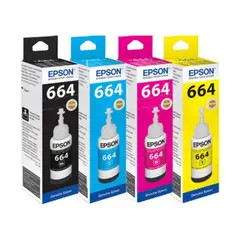 EPSON - Tinta 664 t664 l355 l365 l375 l380 l395 l396 l455 l455 x 4uNI 8P
