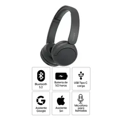 SONY - AUDIFONOS BLUETOOTH ON EAR CH520 - NEGRO