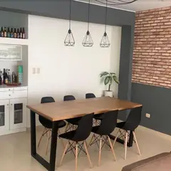 KILA DESIGN - Mesa de comedor V Madera y fierro