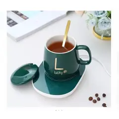 GENERICO - Taza calentador electrico caja elegante + cucharita