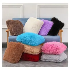 GENERICO - Cojines decorativos peluche peludo sala comedor y alcoba de calidad