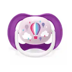 AVENT - Chupon 6 A 18 M Ultra Aereado Anatomico Globos - Niña