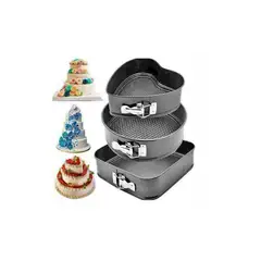 GENERICO - Molde para keke desmontables antihaderentes 3 piezas