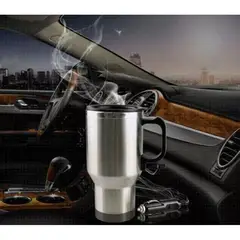 GENERICO - Taza mug de acero inoxidable para auto de calidad