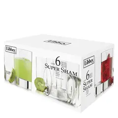 LIBBEY - Set Vasos Rocks Super Sham 310 ml x 6