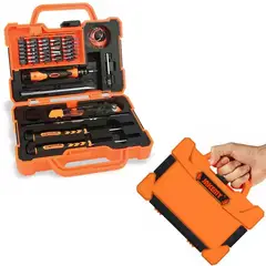 JAKEMY - 47 en 1 Juego Desarmadores Precision + Maletin Transportador Reparacion Laptop Cell Torx Macbook Iphone