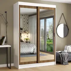 MADESA - Ropero Tokio 2 Puertas Corredizas con Espejos