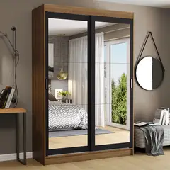 MADESA - Ropero Tokio 2 Puertas Corredizas con Espejos