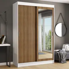 MADESA - Ropero Tokio 2 Puertas Corredizas 1 Espejo