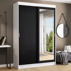 MADESA - Ropero Tokio 2 Puertas Corredizas 1 Espejo