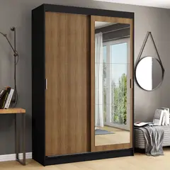 MADESA - Ropero Tokio 2 Puertas Corredizas 1 Espejo