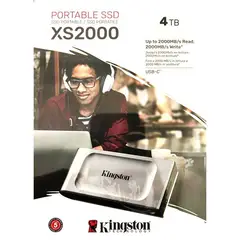 KINGSTON - Disco ssd externo xs2000 4tb 3.2 tipo c 20gbps