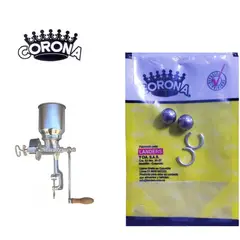 CORONA - Juego x 2 bolas de acero + arandelas para molino