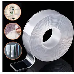 GENERICO - Cinta doble contacto 3mts multifuncional reutilizable