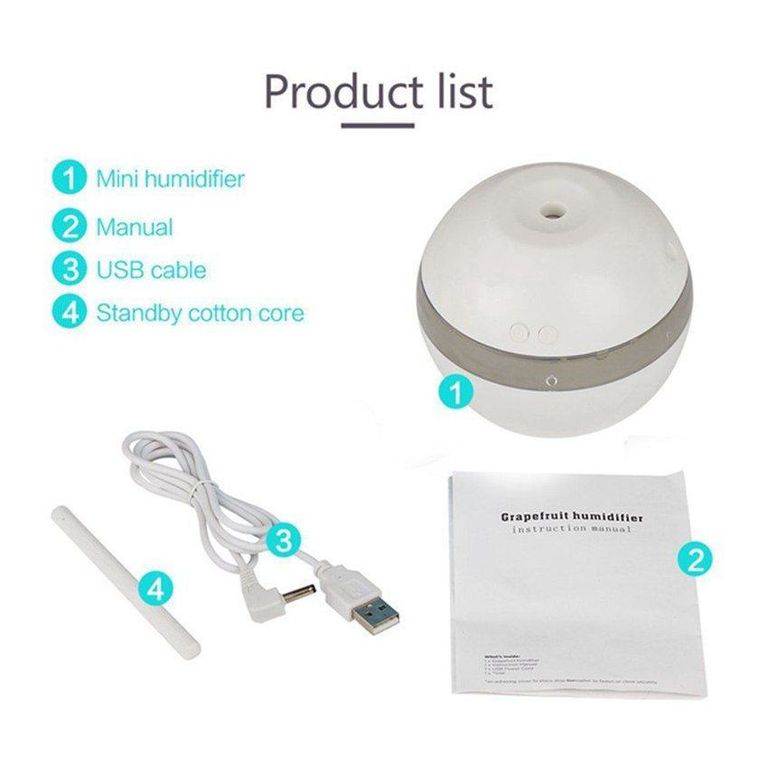 Humidificador dispensador agua ultrasónico vapor frío - gris