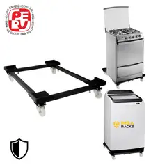 IMSARACKS - Soporte base multiuso para lavadora refrifegeradora cocina con frenos