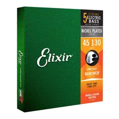 ELIXIR - Cuerdas para bajo Nanoweb 14202 Plateado