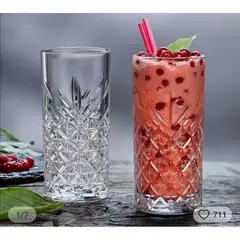 GENERICO - Set de vasos de 6 labrados de calidad