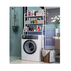 GENERICO - Estante organizador de baño 3 niveles sobre la lavadora