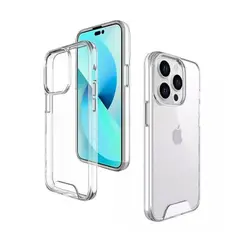 SPACE - Funda para iphone 14 pro max case anticaida transparente