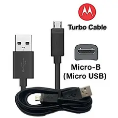 MOTOROLA - Cable original micro usb 1mtr entrada v8 - negro