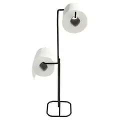 FUTURE - Porta papel higiénico Superiore negro