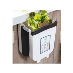 GENERICO - Tacho de basura plegable Grande de Calidad BLANCO