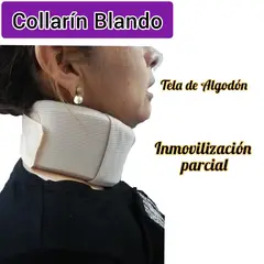 GENERICO - Collarín Cervical Blando Color Beige Talla L