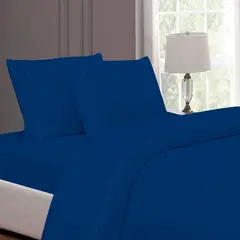 CASATEX - Juego de Sábanas 100%Algodón KING - AZUL