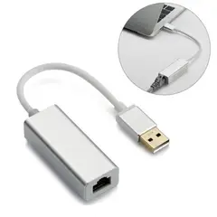 OEM - Adaptador de Red Tipo USB a Rj45 Para Windows Mac - ALUMINIO