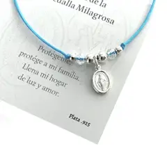 SANTORAL - Pulsera de la Medalla Milagrosa - Hilo y Plata