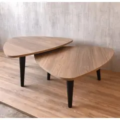 GENERICO - Mesa de centro estilo nido nogal
