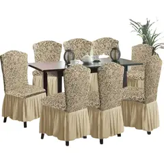 SALA FABULOSA - Funda de silla 8 piezas - Maíz - Alto relieve espiral