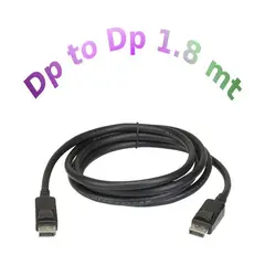 GENERICO - 2 en 1: cable adaptador display port a display port 1.8m dp
