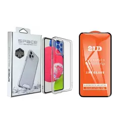 CASE - Funda space drop para samsung a13+ mica de vidrio 21d