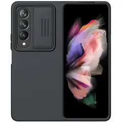 NILLKIN - Case camshield silky silicone para samsung z fold 4 - negro