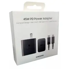 SAMSUNG - Cargador 45W USB-C Edition 2022 Galaxy S22, Plus, Ultra - Negro