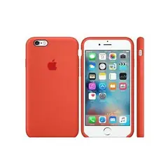 GENERICO - Case Silicona Iphone 7/8/Se Naranja + Mica De Vidrio Completo