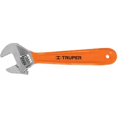 TRUPER - Llave Francesa 8" con Mango GRIP 15510 - Naranja